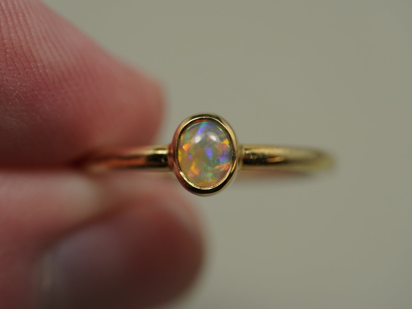 Crystal Opal ring 14k gold BNB504