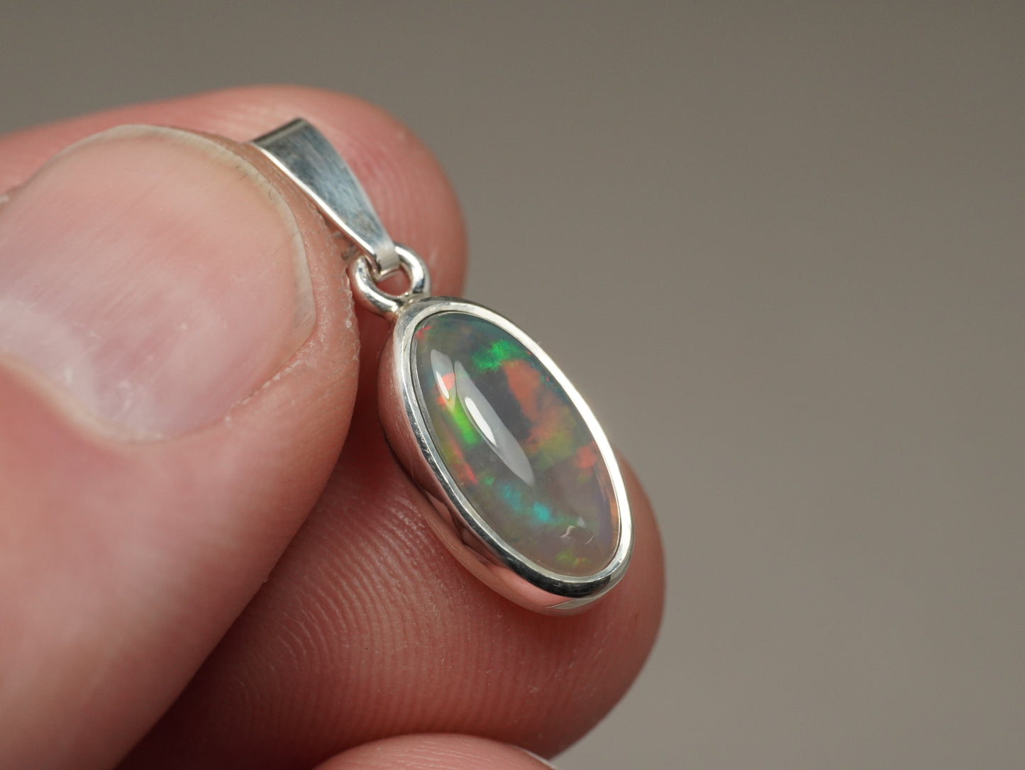 Crystal Opal pendant silver BJA430