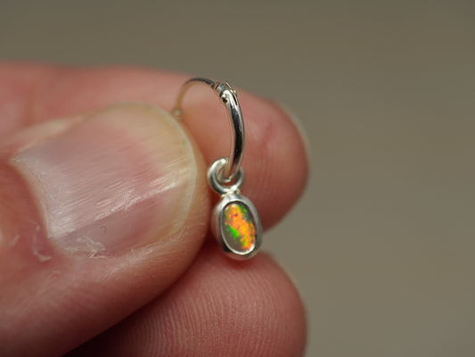 Crystal Opal earring silver OHZ1