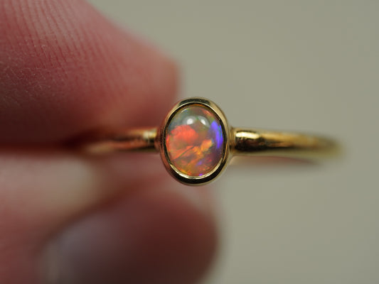 Crystal Opal ring 14k gold BNB504