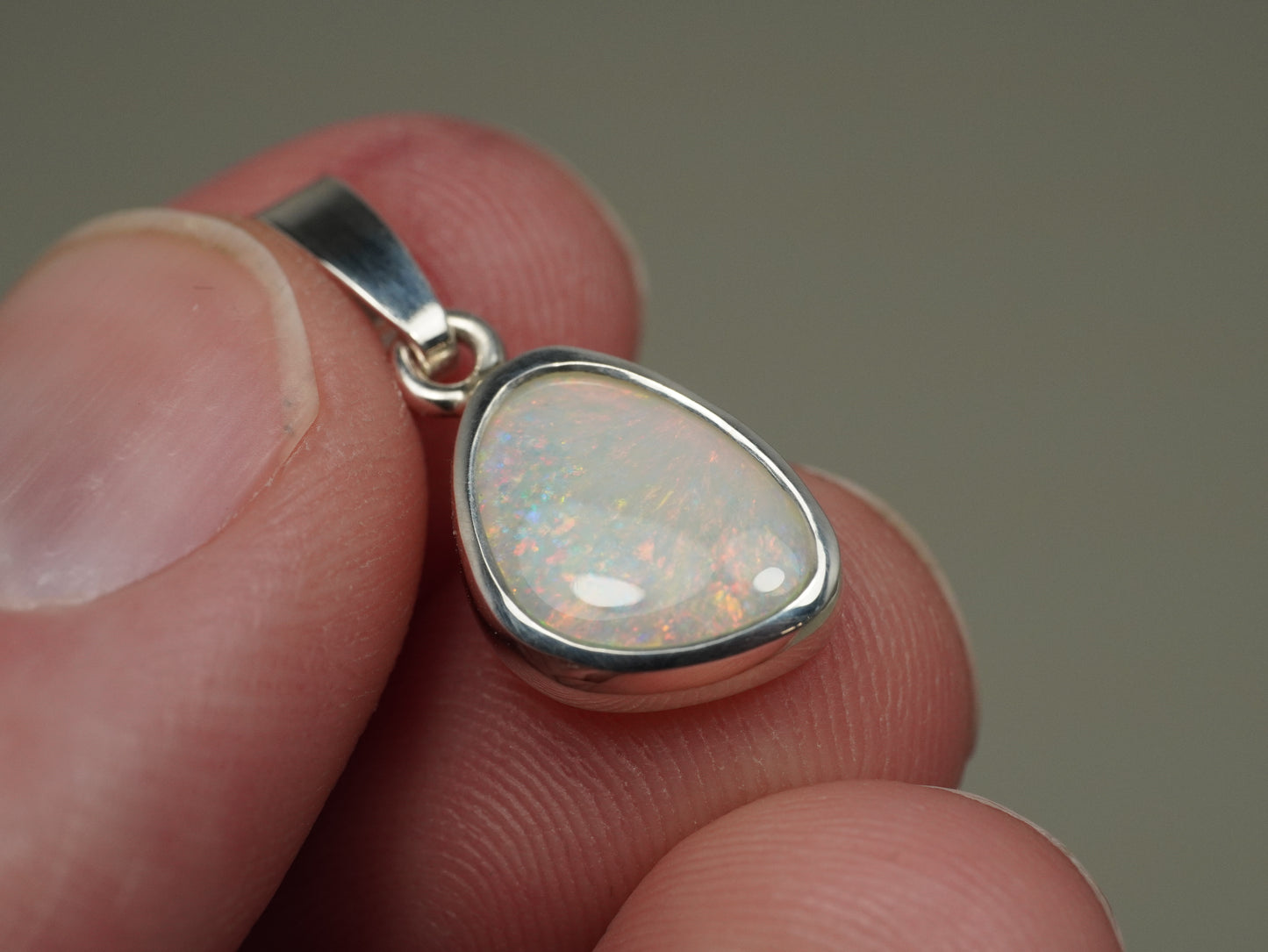 Suspension Opale Lumineuse argent CEA158