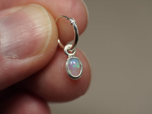 Dunkler Opal-Anhänger Silber CED02