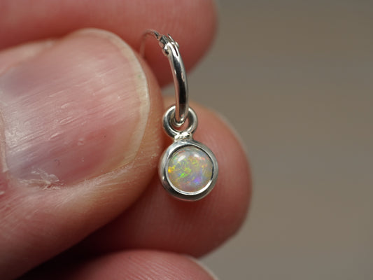 Dunkler Opal-Anhänger Silber CED02