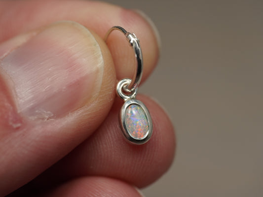 Dunkler Opal-Anhänger Silber CED02