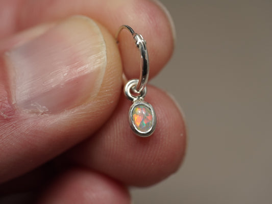 Crystal Opal earring silver OHZ10